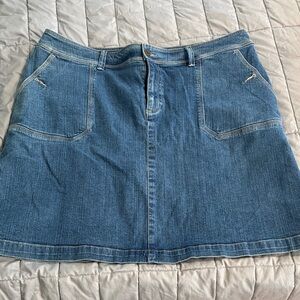 CJ Banke Women's Blue Denim SKORT with Front Pockets